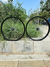 26" Double Wall Aluminum Rim Set Heavy Duty Wheelset 10G 36 Spokes Bicycle Wheel