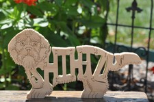 Shih Tzu New Adorable Dog Wood Toy Puzzle Figurine ART NEW USA