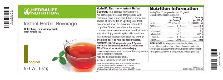 Pack of 2 - Herbalife Instant Beverage (3 Flavors) - AU Free Express Postage - image 2 of 2