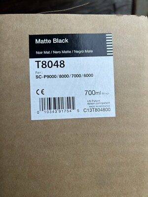 EPSON T8048 MATTE BLACK INK CARTRIDGE SC-P9000 /8000/7000 exp 2019
