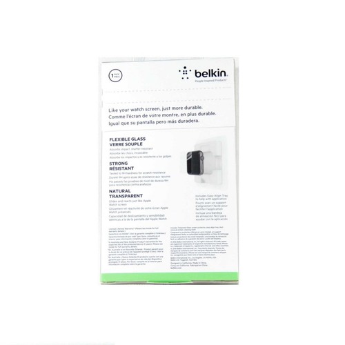 BELKIN INVISIGLASS FOR APPLE WATCH SERIES 3 2 1 NIKE+ SPORT 42MM GLASS F8W715TT - Picture 2 of 2