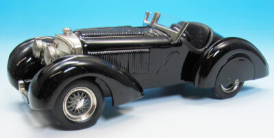 1932 Mercedes-Benz SSK Graf Trossi schwarz 1/43 Zinnlegierung Fertigmodell