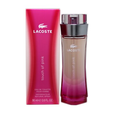 LACOSTE TOUCH OF PINK EAU DE TOILETTE NATURAL SPRAY 90 ML/3 FL.OZ.