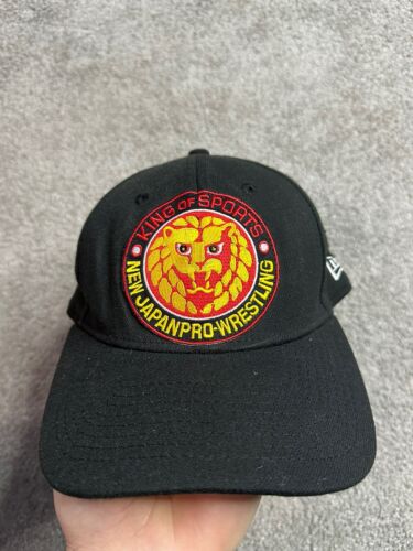 New Japan Pro Wrestling Black Cap Hat King Of Sports  New Era Fitted Med-large - Picture 1 of 7