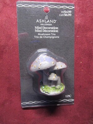 Ashland Halloween Tiny Treasures, Mushroom Trio  2024  NEW