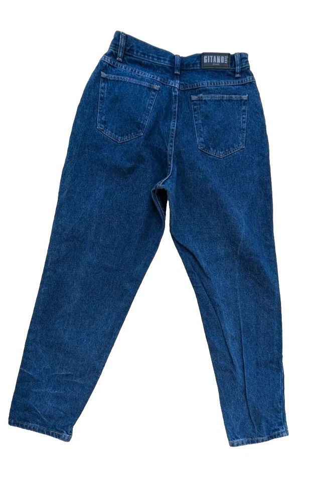 VTG Gitano Denim Jeans Women Size 14 26X29 Blue Tapered Ankle Mom - Image 3 of 4