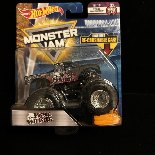 Hot Wheels Monster Truck METAL MULISHA WITH CRUSH CAR | eBay