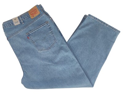 Levi's Men's 550 Relaxed Stretch Loose Through Thigh Blue Jeans 54 x 32 