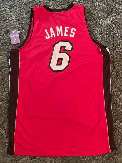 lebron heat jersey red