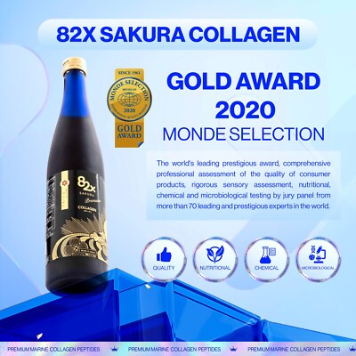 COLLAGEN82X SAKURA PREMIUM 120000mg Collagen Peptides Made In