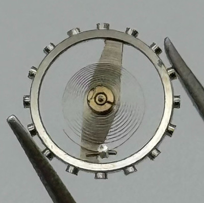 EB 1450 Ausgleichsrad Komplett Mit Feder 6¾   121 Uhrwerk Ersatzteile NOS