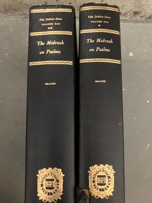 2 BOOK SET The Midrash on Psalms Volumes 1 & 2 by William G. Braude RARE ENGLISH