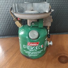 VINTAGE COLEMAN PEAK 1 576 LIGHTWEIGHT BACKPACK STOVE CANADA * WORKS GREAT *1977