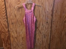 Papell women's sequins pink midi dress size 6