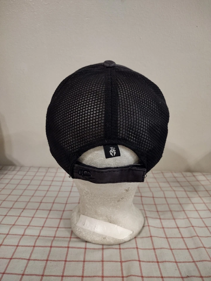 Gorra de empleado Revolution Solar gris negra para hombre malla bordada ajustable Foto 4 de 4