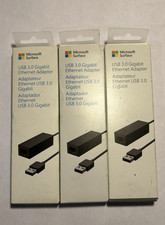 LOT OF 3 Microsoft Surface USB 3.0 Gigabit Ethernet Network Adapter EJS-00002 -