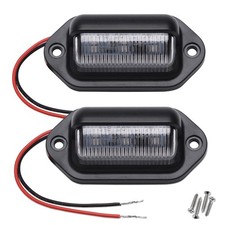 2pcs Blue Led License Plate Light 12v-24v 2pcs License Plate Light
