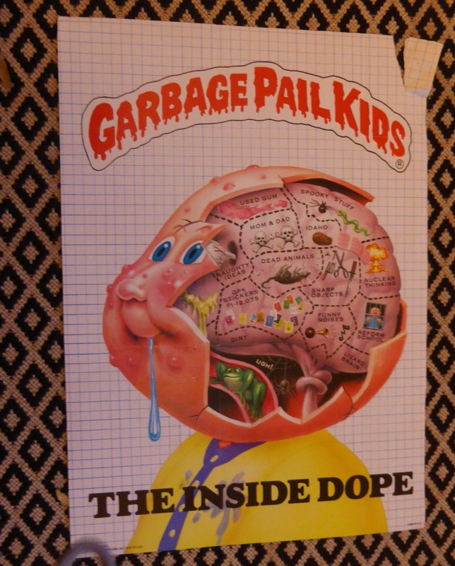 Topps Garbage Pail Kids Poster – "The inside Dope  ! – Original 12" x 17"