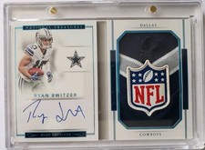 2017 National Treasures RC Prime Signatures Booklet NFL Shield #18 Ryan Switzer