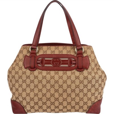 Gucci Monogram GG Web Dressage Tote Handbag Tasche