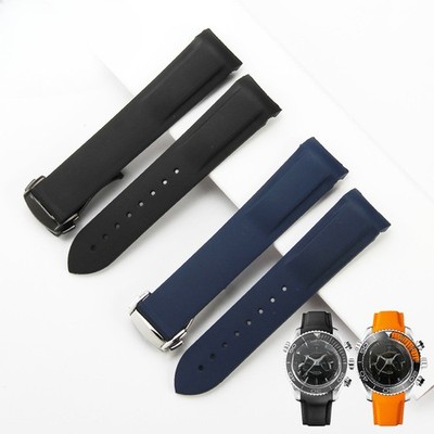 Quality Waterproof Silicone Watch Straps Men's Sports Band 20mm 22 Mm for Omega