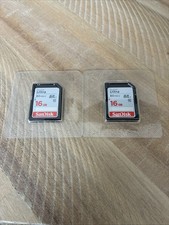 2-SanDisk Ultra 16GB SD cards for Camera / Trail Camera / Computers