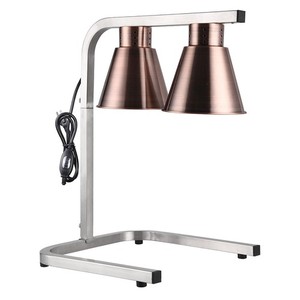 WeChef Portable Heat Lamp Food Warmer 2-Bulb Commercial Buffet Court Closeout
