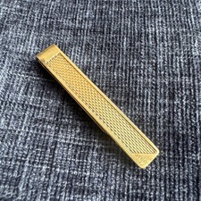 vintage dunhill gold on sterling silver tie bar