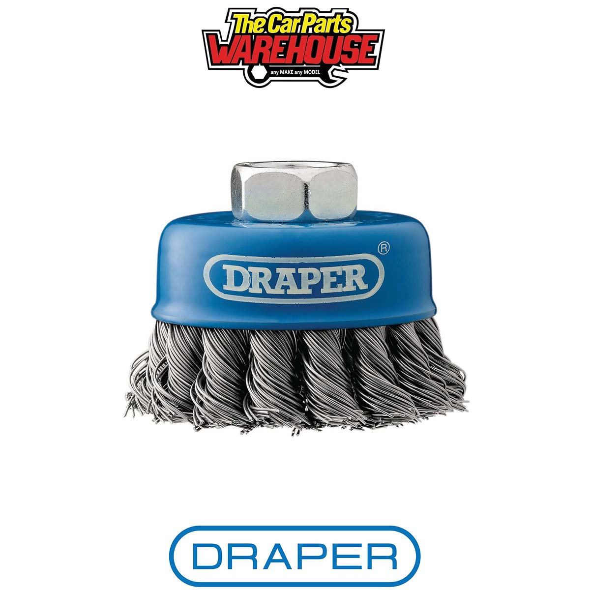 Draper 41447 Steel Twist-Knot Wire Cup Brush 65mm M14
