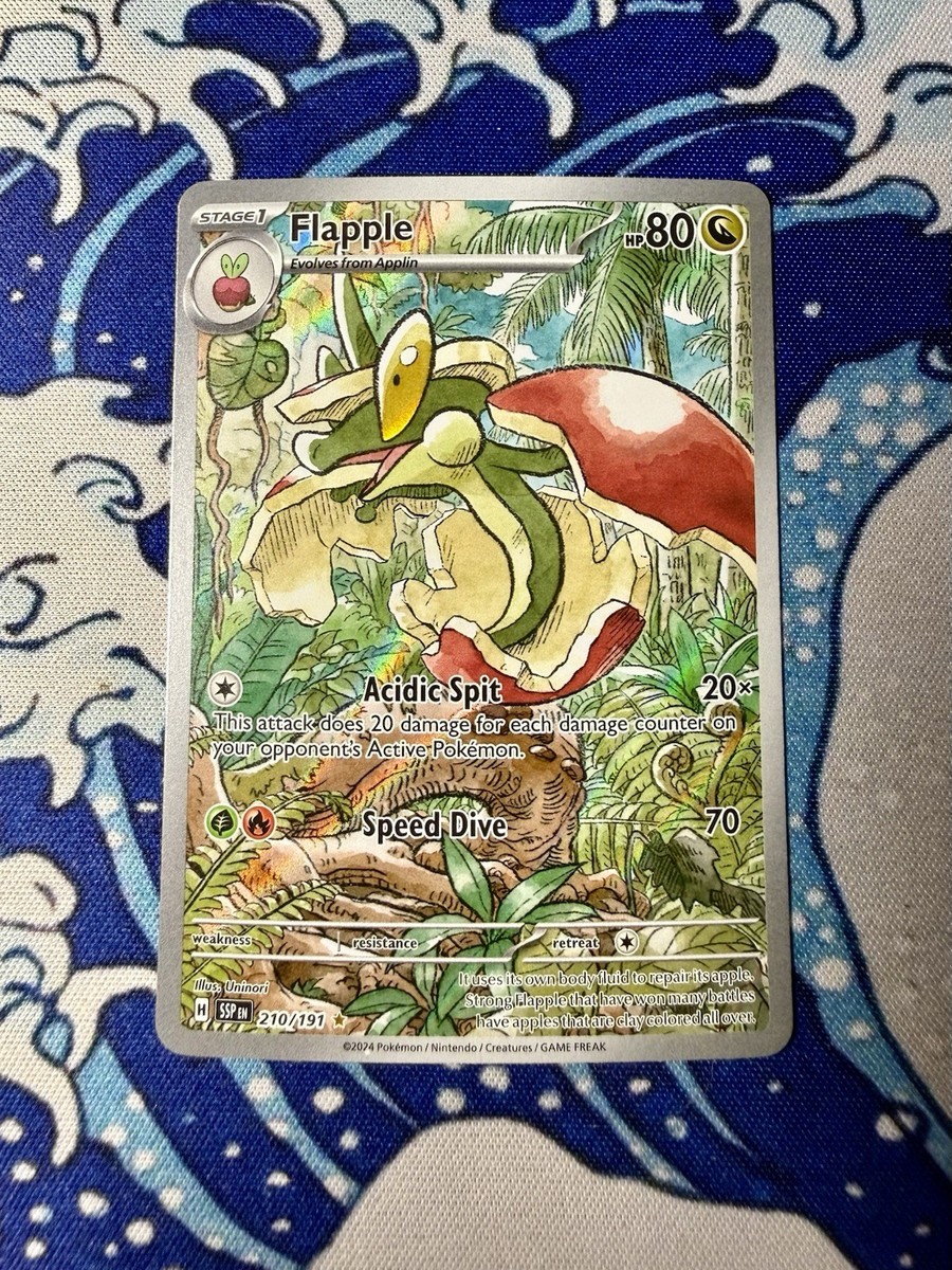 flapple pokemon card full art PSA 10 #074 Paradise Dragona SV7a Japanese Colorless more Flapple 210/191 Surging Sparks Full