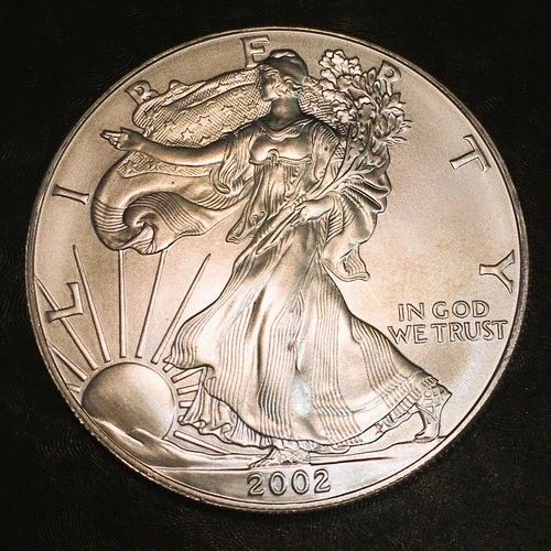 2002 American Silver Eagle 1oz Bullion Coin COMBINED SHIP From ORIG ROLL  ap