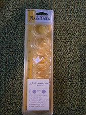 VTG Rido Deko 25mm Curtain Eyelet Rings Round Grommets, clear, 8 pieces