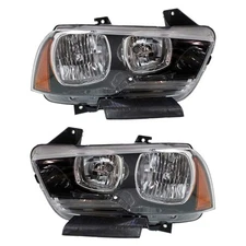 NEW HEADLIGHT PAIR FITS DODGE CHARGER PURSUIT 5.7L 2011-2014 CH2502232 CH2503232