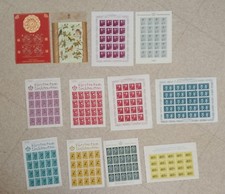 Liechtenstein timbres neufs : 10 ramettes de 20 et 2 blocs récents