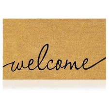 Welcome Classic 1 - 17"x29" - Coir Door Mat with Heavy Duty Backing - Welco...