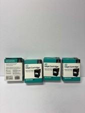 Lot Of 4 Wexford 63 Black Ink Cartridges New In Box Printer Ink Replacement