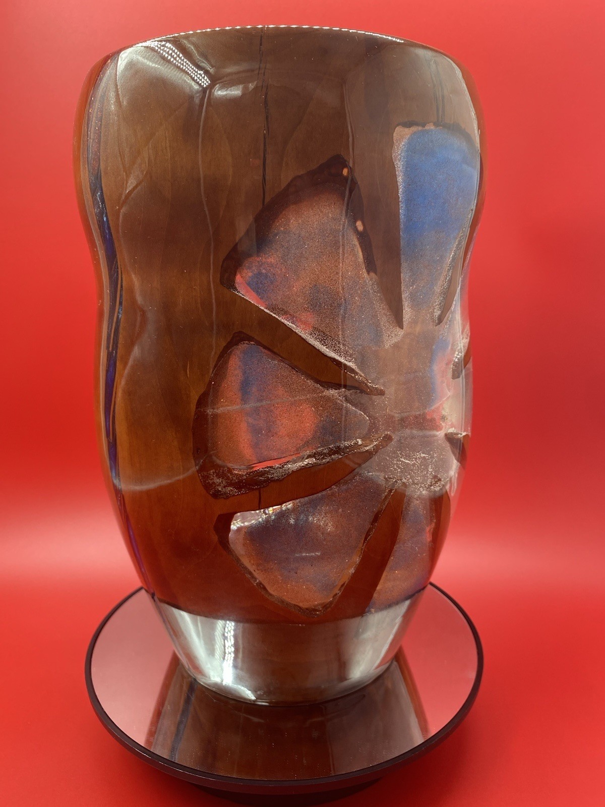 Handcrafted Resin Art Vase Abstract Modern Sculpture One of a Kind Home Décor
