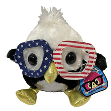 Aurora GumDrops Firecracker Cake USA American Eagle with Glasses Soft Plush 6 in