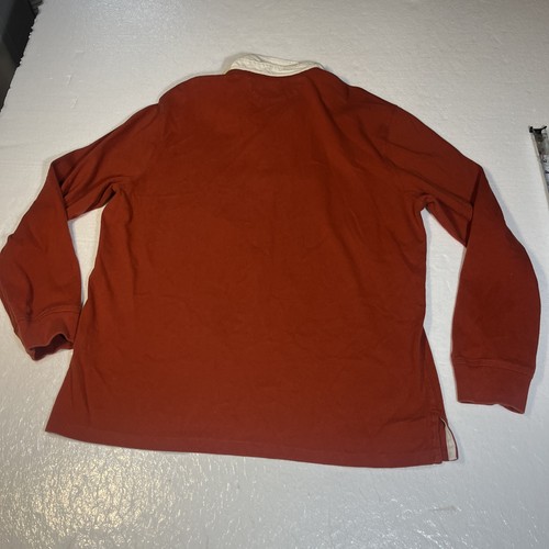 Vintage Polo Ralph Lauren Rugby Logo Shirt Orange Long Sleeve Men's Size XL by Ralph Lauren, Size XL, $25 - Photo 12