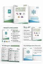 Food Safety Pack 2026 for Caterers Safer Food Better Diary Fridge Log Book