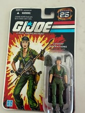 GI JOE COVERT OPERATIONS LADY JAYE 25TH ANNIVERSARY SEALED CARD NO RESERVE