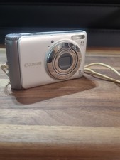 Canon PowerShot A3100 IS 12.1MP Digital Camera-Silver New Battery Works W/Case
