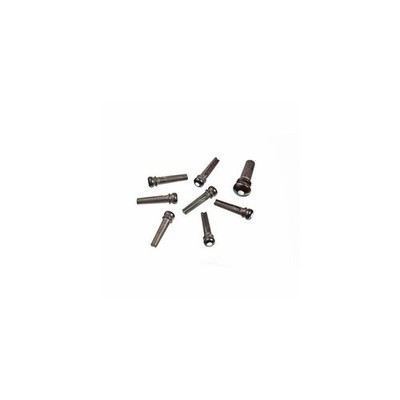 D'Addario Ebony Bridge Pins with End Pin Set, Pearl Inlay Ebony/Pearl Inlay