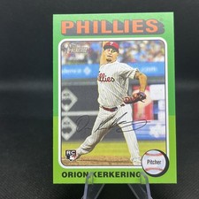 2024 Topps Heritage High Number – #669 Orion Kerkering RC – Phillies