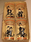 Vintage Set 4 HAZEL ATLAS gas station GAY GLASSES Original Box * no reserve * — photo 2