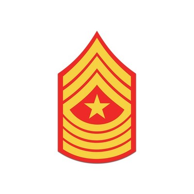 E-9 Sergeant Major Insignia Sticker Decal
