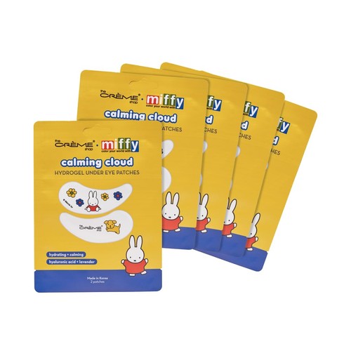 x Miffy Calming Cloud Hydrogel Under Eye Patches - 5 Korean Skincare Eye Mask...