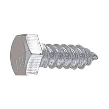 1/2 In. X 1-1/2 In. Hex Zinc Plated Lag Screw 25-Pack 