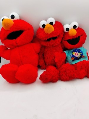 Rare Vintage Tickle Me Elmo 16'' Talking Laughing Plush Doll and friends 1995