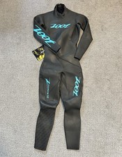 Zoot Z Force 1.0 Long Sleeve Triathlon Wetsuit - Womens Medium Black Blue